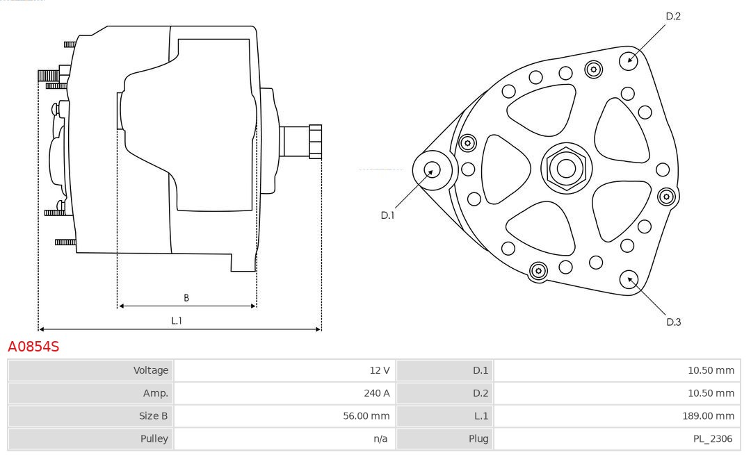Alternator AS-PL A0854S