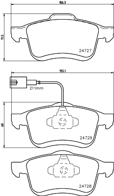 Klocki hamulcowe HELLA 8DB 355 014-241