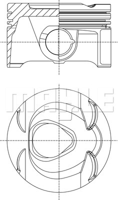 Tłok MAHLE 013 PI 00149 000