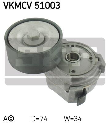 Rolka napinacza paska osprzętu SKF VKMCV 51003