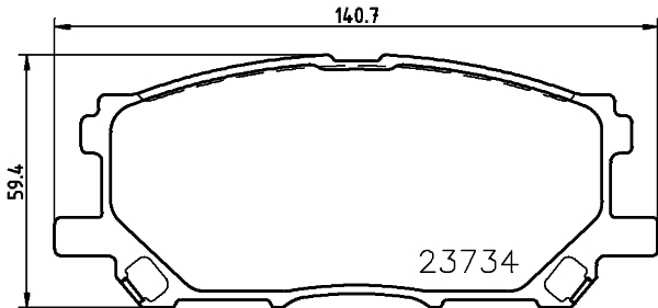 Klocki hamulcowe HELLA 8DB 355 010-071