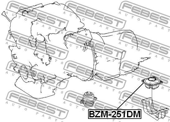 Poduszka silnika FEBEST BZM-251DM