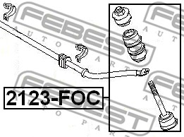Łącznik stabilizatora FEBEST 2123-FOC