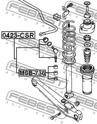 Łącznik stabilizatora FEBEST 0423-CSR