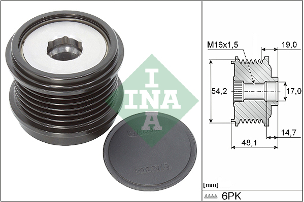 Sprzęgło alternatora INA 535 0310 10