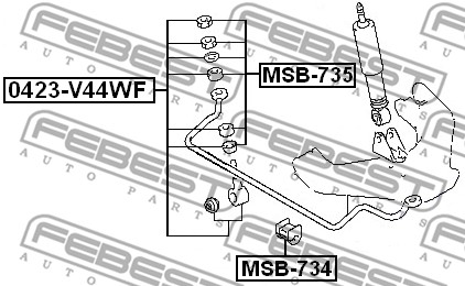 Łącznik stabilizatora FEBEST MSB-735
