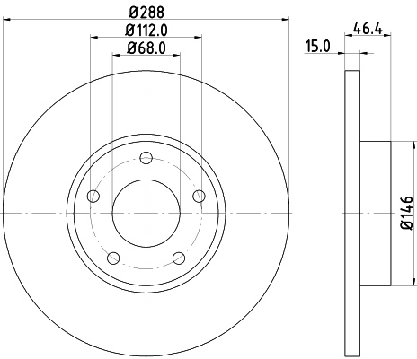 Tarcza hamulcowa HELLA PAGID 8DD 355 102-781