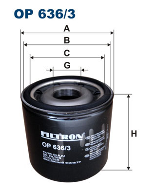 Filtr oleju FILTRON OP 636/3