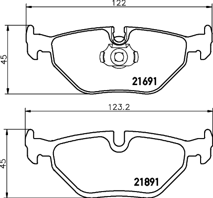 Klocki hamulcowe HELLA 8DB 355 007-981