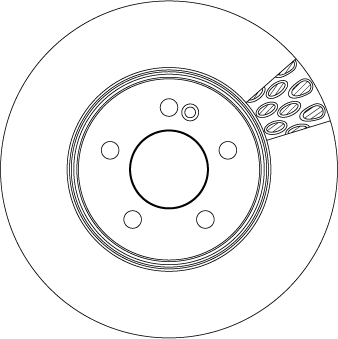 Tarcza hamulcowa TRW DF6641S