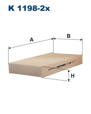Filtr kabinowy FILTRON K 1198-2x