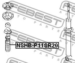 Osłona  miecha powietrznego FEBEST NSHB-P11SR20