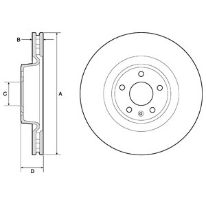 Tarcza hamulcowa DELPHI BG9173C