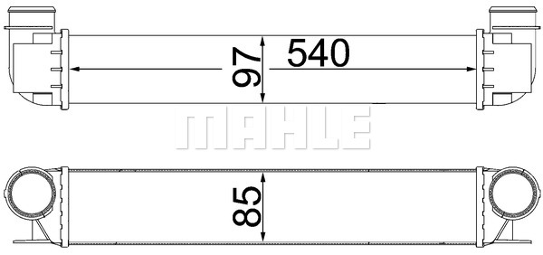 Chłodnica powietrza intercooler MAHLE CI 338 000S