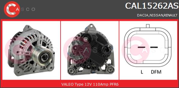 Alternator CASCO CAL15262AS
