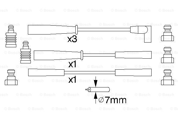 Przewody zapłonowe BOSCH 0 986 356 803
