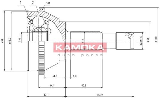 Przegub KAMOKA 6506