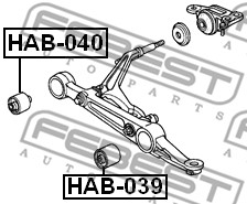Tuleja wahacza FEBEST HAB-039