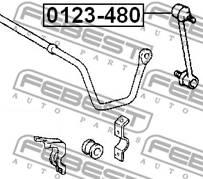 Łącznik stabilizatora FEBEST 0123-480
