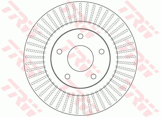 Tarcza hamulcowa TRW DF6533