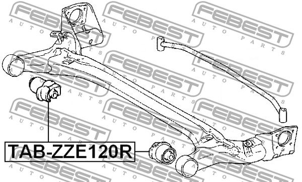 Łożyskowanie  korpusu osi FEBEST TAB-ZZE120R