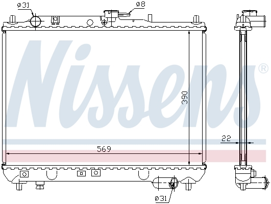 Chłodnica NISSENS 62409A