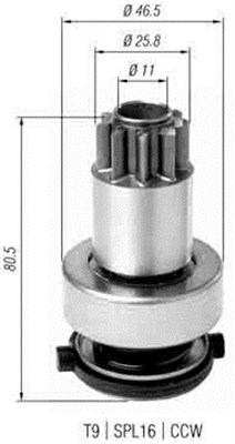 Bendiks rozrusznika MAGNETI MARELLI 940113020385