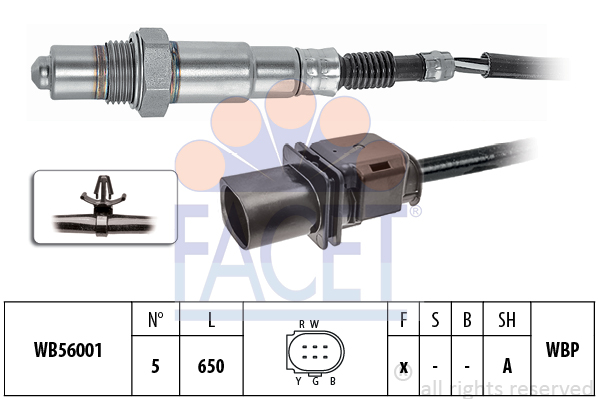 Sonda lambda FACET 10.8417