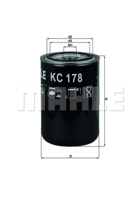 Filtr paliwa MAHLE KC 178