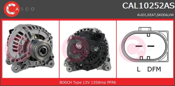 Alternator CASCO CAL10252AS