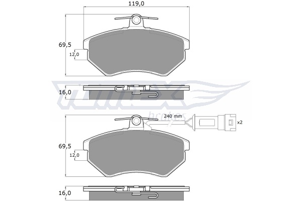 Klocki hamulcowe TOMEX BRAKES TX 10-631