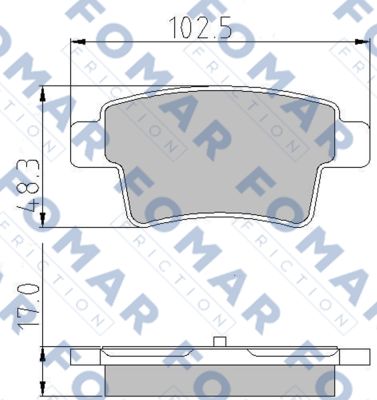 Klocki hamulcowe FOMAR FRICTION FO 929881