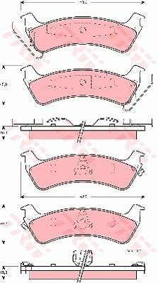 Klocki hamulcowe TRW GDB4124