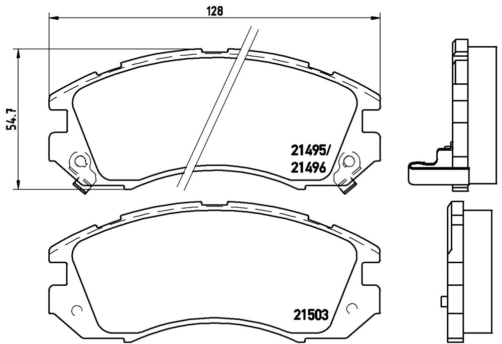 Klocki hamulcowe BREMBO P 78 004