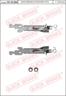 Regulacja szczęk hamulcowych QUICK BRAKE 101 53 004