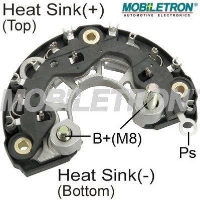 Mostek prostowniczy alternatora MOBILETRON RB-116H