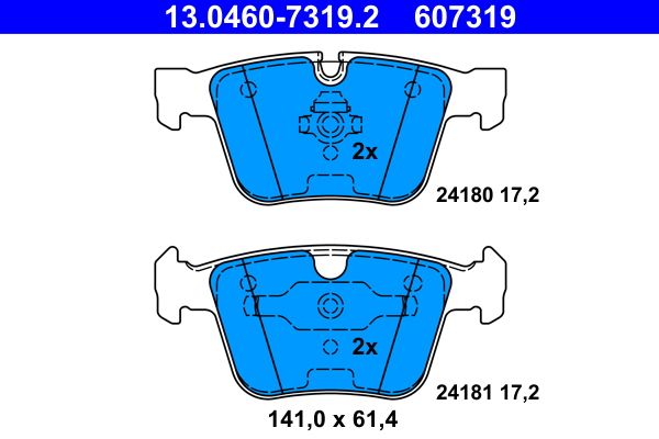 Klocki hamulcowe ATE 13.0460-7319.2