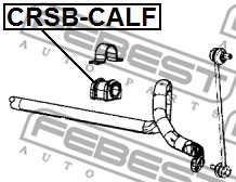 Guma stabilizatora FEBEST CRSB-CALF