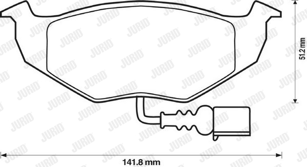 Klocki hamulcowe JURID 573111J