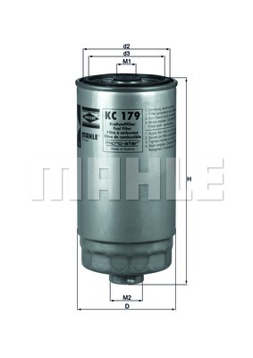 Filtr paliwa MAHLE KC 179