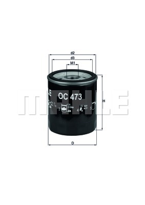 Filtr oleju KNECHT OC 473
