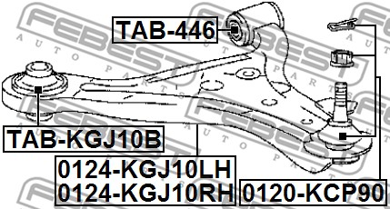 Tuleja wahacza FEBEST TAB-KGJ10B