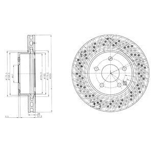 Tarcza hamulcowa DELPHI BG4142C