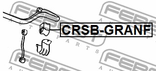 Guma stabilizatora FEBEST CRSB-GRANF