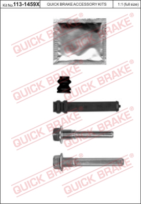 Zestaw tulei prowadzących zacisk hamulca QUICK BRAKE 113-1459X