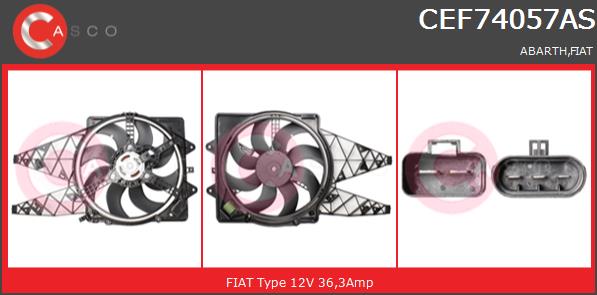 Wentylator CASCO CEF74057AS