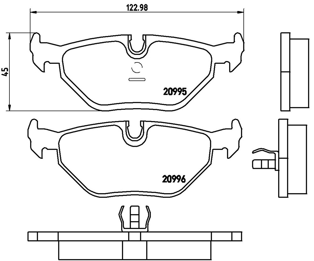 Klocki hamulcowe BREMBO P 06 011