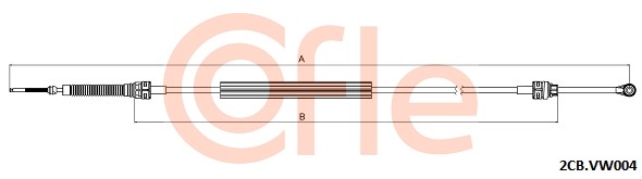 Linka dźwigni zmiany biegów COFLE 2CB.VK004
