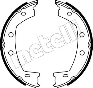 Zestaw szczęk hamulcowych METELLI 53-0374