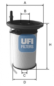 Filtr paliwa UFI 26.053.00